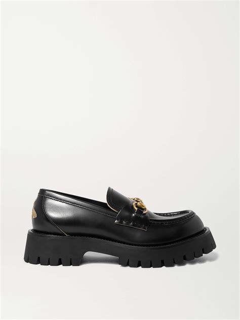 gucci horsebit detailed leather loafers|Gucci Horsebit platform loafer.